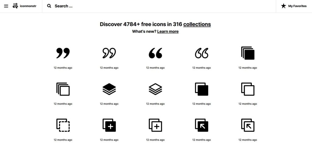 Kostenlose SVG und PNG Icons auf iconmonstr